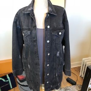 ZARA Oversized Denim Boyfriend jacket